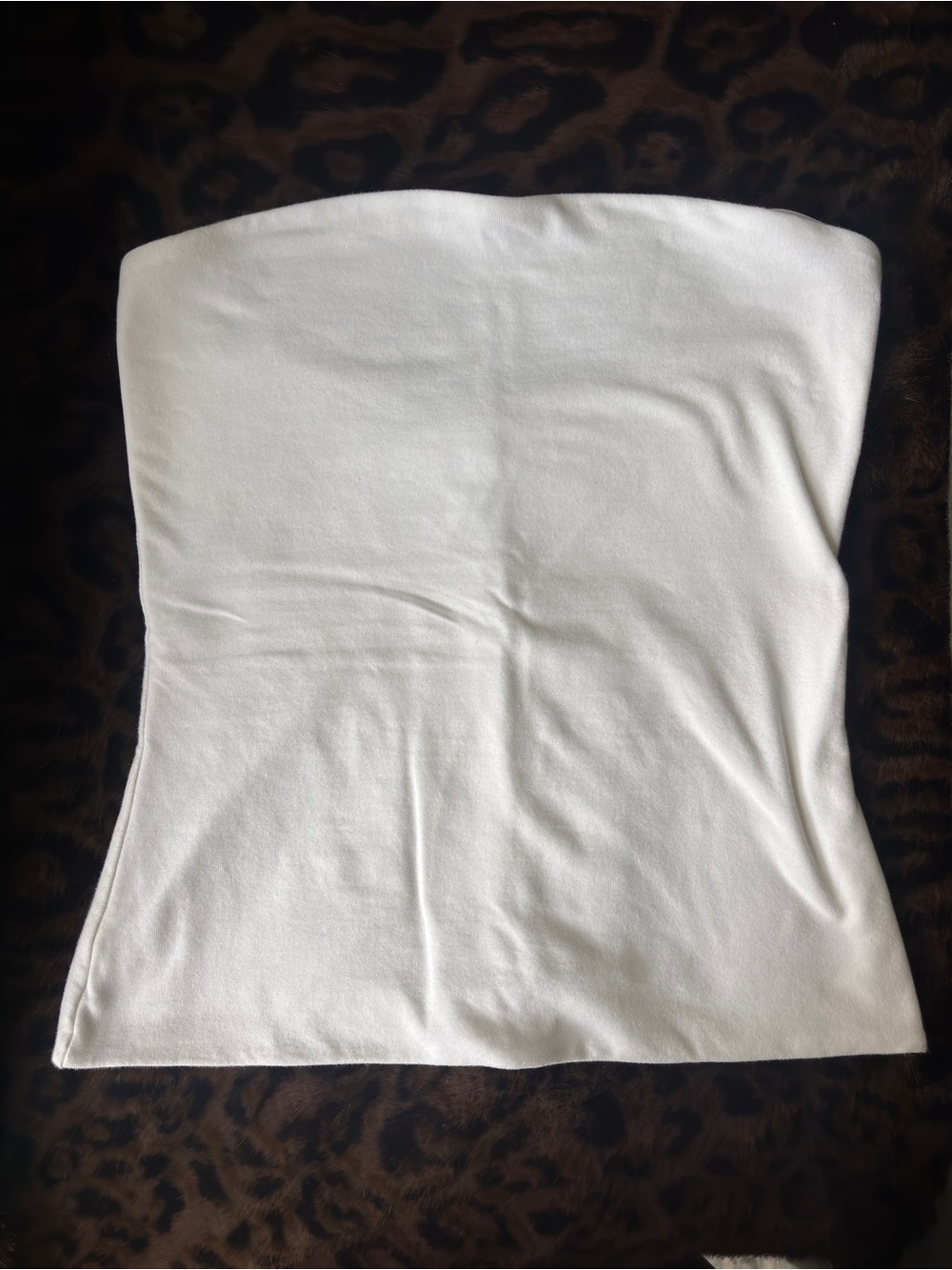 Aritzia 90% Cotton White Strapless Tube Top